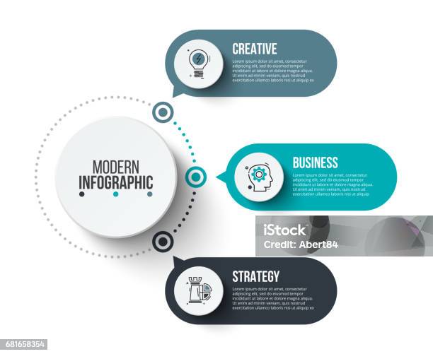 Visualisation Des Données Daffaires Vecteurs libres de droits et plus d'images vectorielles de Graphisme d'information - Graphisme d'information, Chiffre 3, Cercle