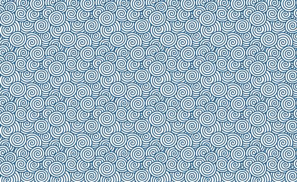 ilustrações, clipart, desenhos animados e ícones de vector redemoinho (nuvens auspiciosas chinês) de fundo texturizado - backgrounds textured swirly wallpaper pattern