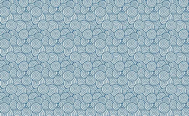 Vector illustration of Vector swirl pattern (Chinese auspicious clouds) background textured