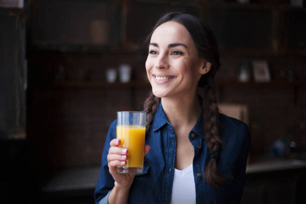 istock Morning fresh juice from orange 681681820