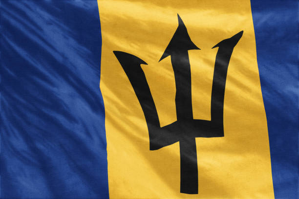 The National flag of Barbados