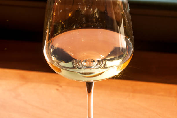 glass of Italian wine glass of Italian white wine bicchiere stock pictures, royalty-free photos & images