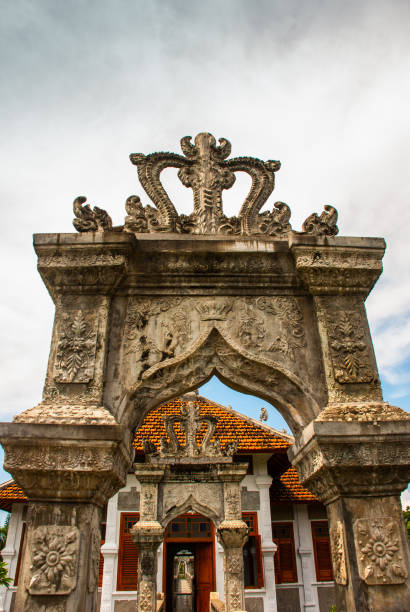 istock Water Palace Udjung. Bridge. Bali, Indonesia 681719532
