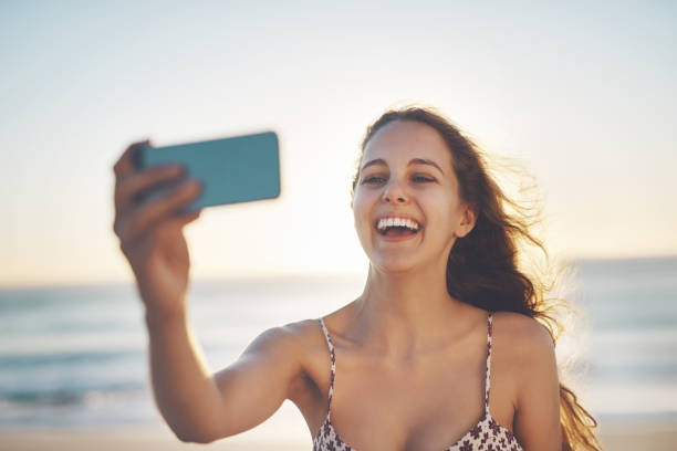 istock You just have to take a selfie at the beach! 681722484