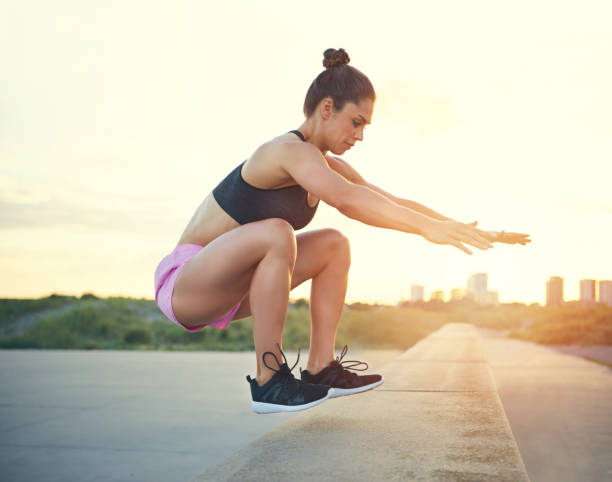 istock Fit athletic woman exercising 681734612