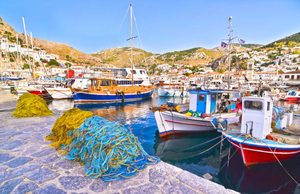 istock port at Hydra island Greece 681744990