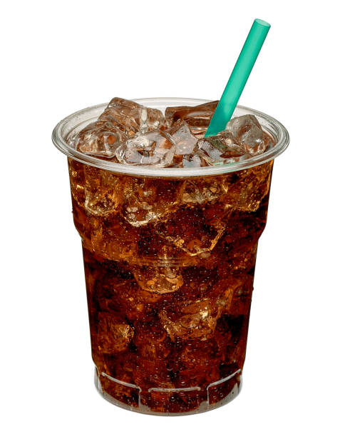istock Cola with ice and straw in takeaway cup 681751454