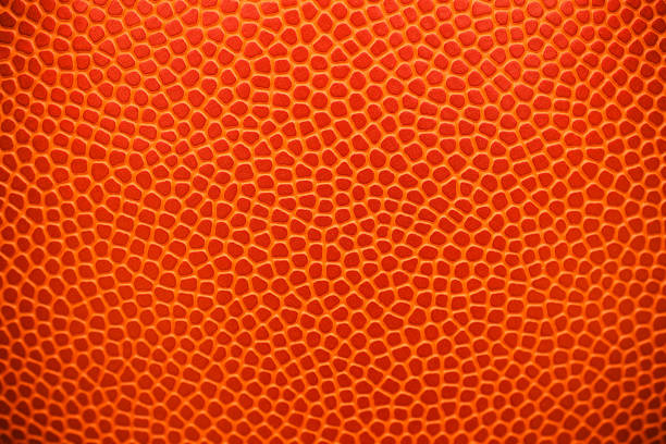 istock Close up of leather basketball background textured 681754972