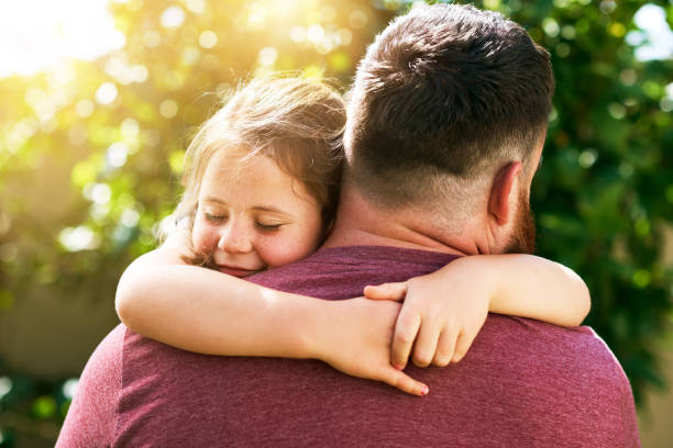 istock Dad's bear hugs are the best 681762416