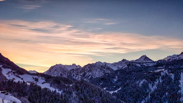 istock Sunset over European Alps 681768308