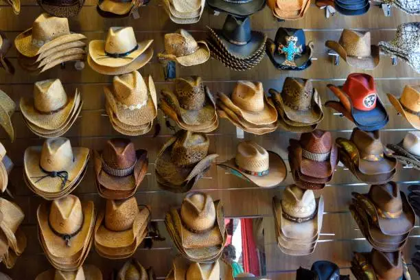 Array of cowboy hats sold at store Tennessee