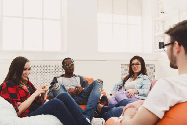 istock Group of creative people in modern office 681774002