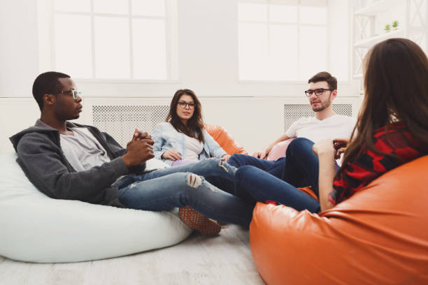 istock Group of creative people in modern office 681774052