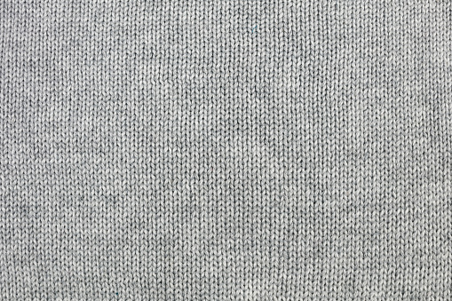 Grey knitted background