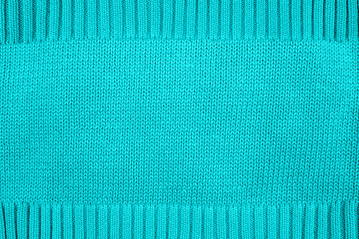 Turquoise knitted background