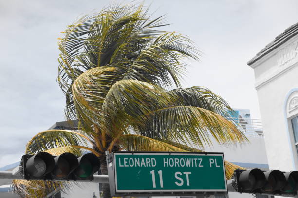 istock Street sign Miami Beach 681775072