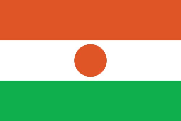 Official vector flag of Niger . Republic of Niger . Official vector flag of Niger . Republic of Niger . niger stock illustrations