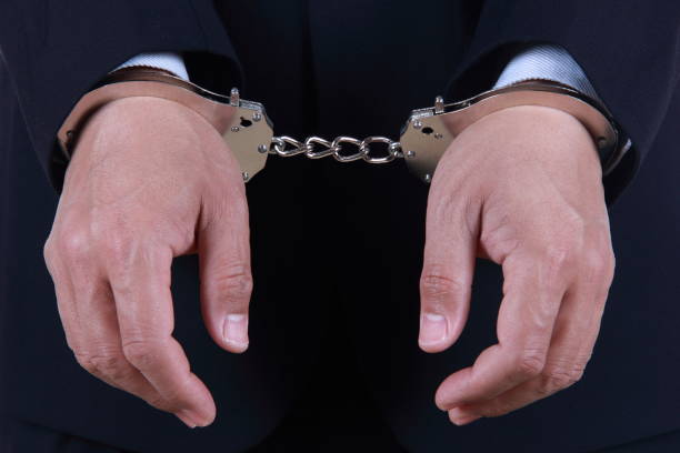 istock Businessman in handcuffs 681785462