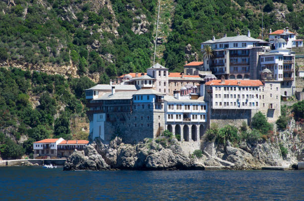 istock Dionissiou monastery, Athos Peninsula, Mount Athos, Chalkidiki, Greece 681799870