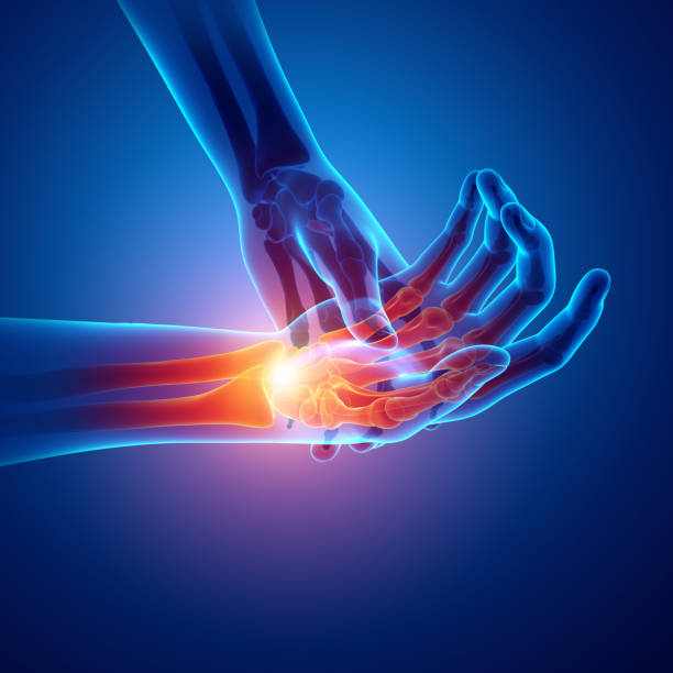 Men Feeling the Wrist Pain