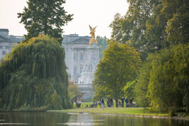 Buckingham palace view from the St. John park. 