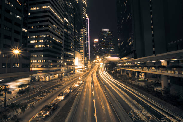 istock Hong Kong, city building and traffic 681825588