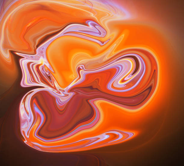 istock Colorful psychedelic liquefied background 681834878