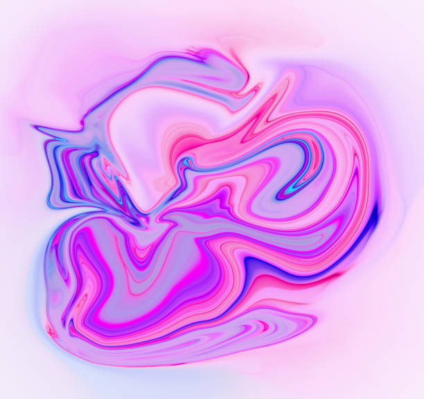 istock Colorful psychedelic liquefied background 681834906