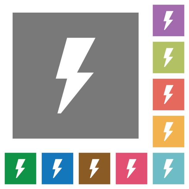 フラッシュ正方形のフラット アイコン - medium group of animals flash点のイラスト素材／クリップアート素材／マンガ素材／アイコン素材
