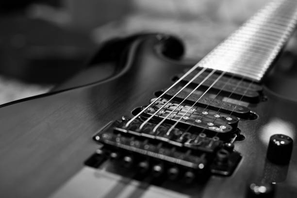 istock Fragment of electric guitar 681845550