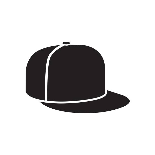 czapka baseballowa hip hop lub raper - baseball cap men style cap stock illustrations