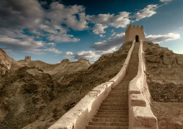 Jiayuguan is a pass standing at the western end of the Ming Dynasty Great Wall.