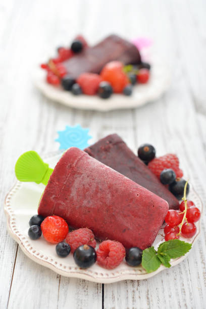 istock Homemade berry ice cream 681852722