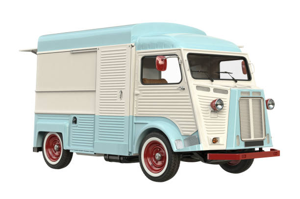 istock Food truck mobile cafe 681877070