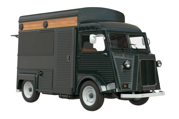 istock Food truck mobile cafe 681877124