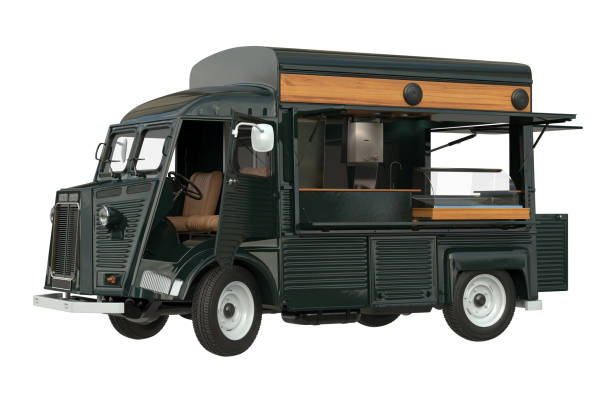 istock Food car eatery green 681877214