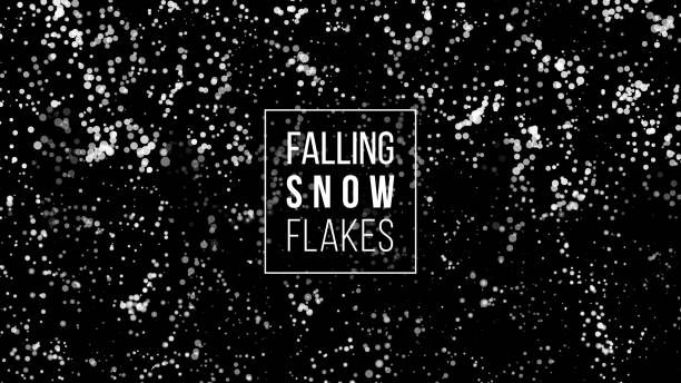 떨어지는 눈 배경입니다. 겨울 눈 벡터 일러스트레이션입니다. 크리스마스 화이트 눈송이 - motion snowflake backgrounds blue stock illustrations