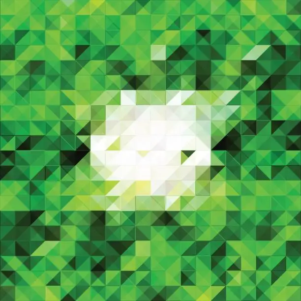 Vector illustration of Grass green vector abstraction in polygonal style for background.