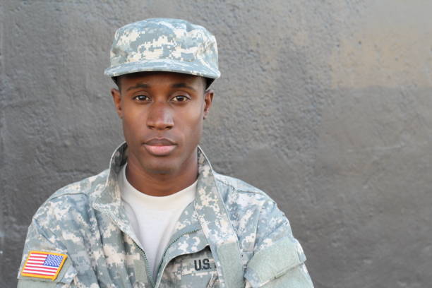 istock Proud and strong army soldier close up 681895604