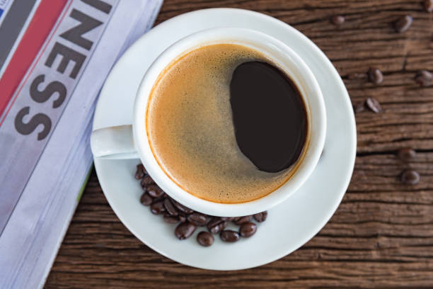 istock A cup of coffee and a newspaper 681902726