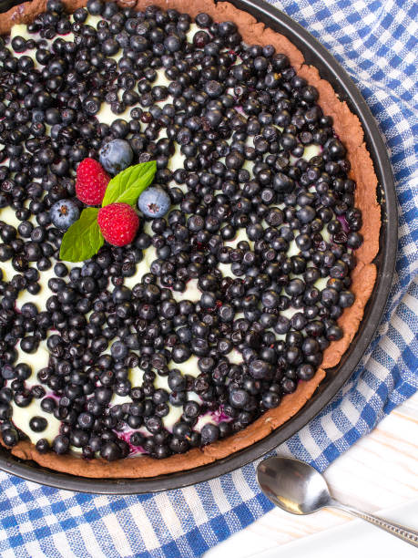 istock Delicious tart with blueberries and raspberries 681907300