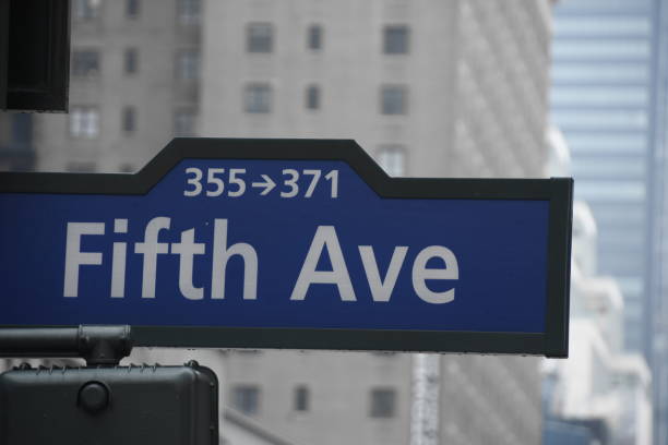 istock Fifth Avenue - blue sign 681914076