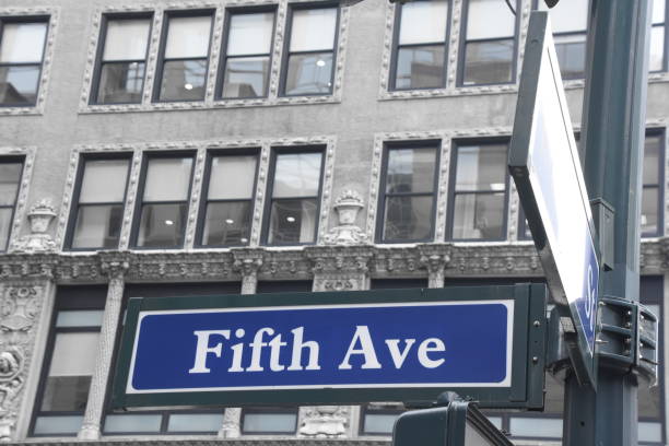 istock Fifth Avenue - blue sign 681914240