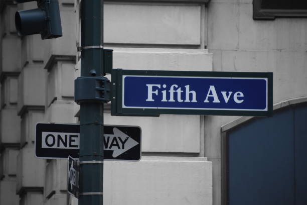 istock Fifth Avenue - blue sign 681914288