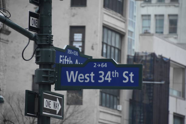 istock blue street sign in New York 681917200