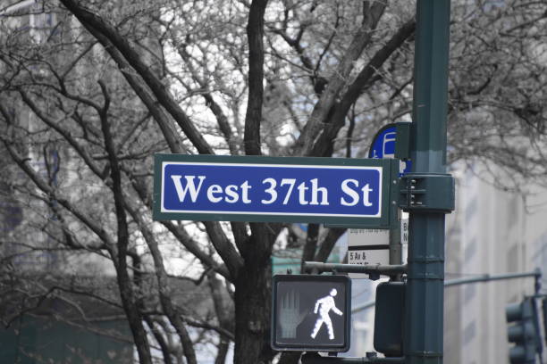 istock blue street sign in New York 681917210