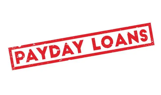 Vector illustration of Payday Loans rubber stamp