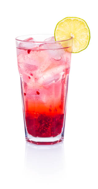 istock Cocktail of raspberries and gin tonic 681920772