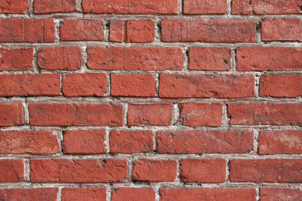 Background of old vintage brick wall stock photo