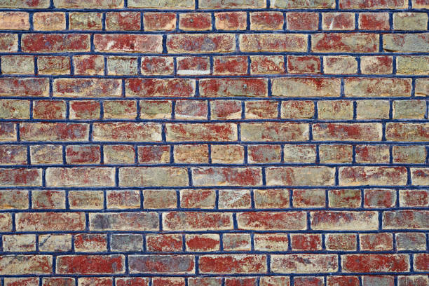 Background of old vintage brick wall stock photo